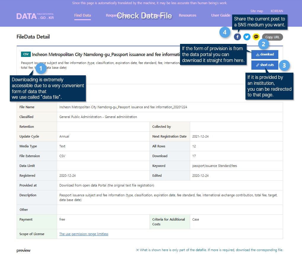 Check file-based datasets