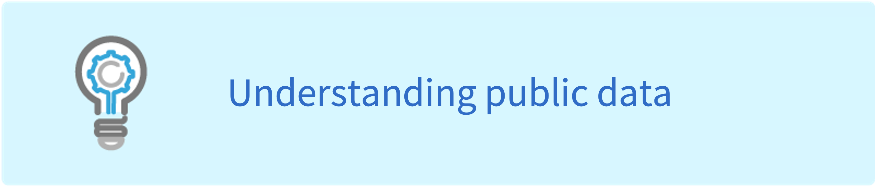 Guide to Understanding Public Data